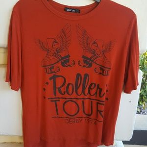 Red graphic t shirt
